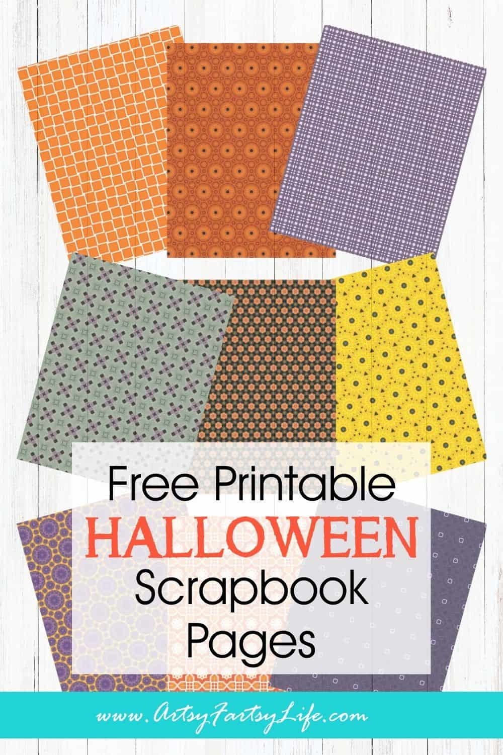 Printable Halloween Scrapbook Paper Free