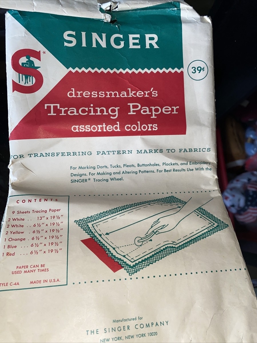 Vintage Singer Dressmakers Tracing Paper Y0 EBay