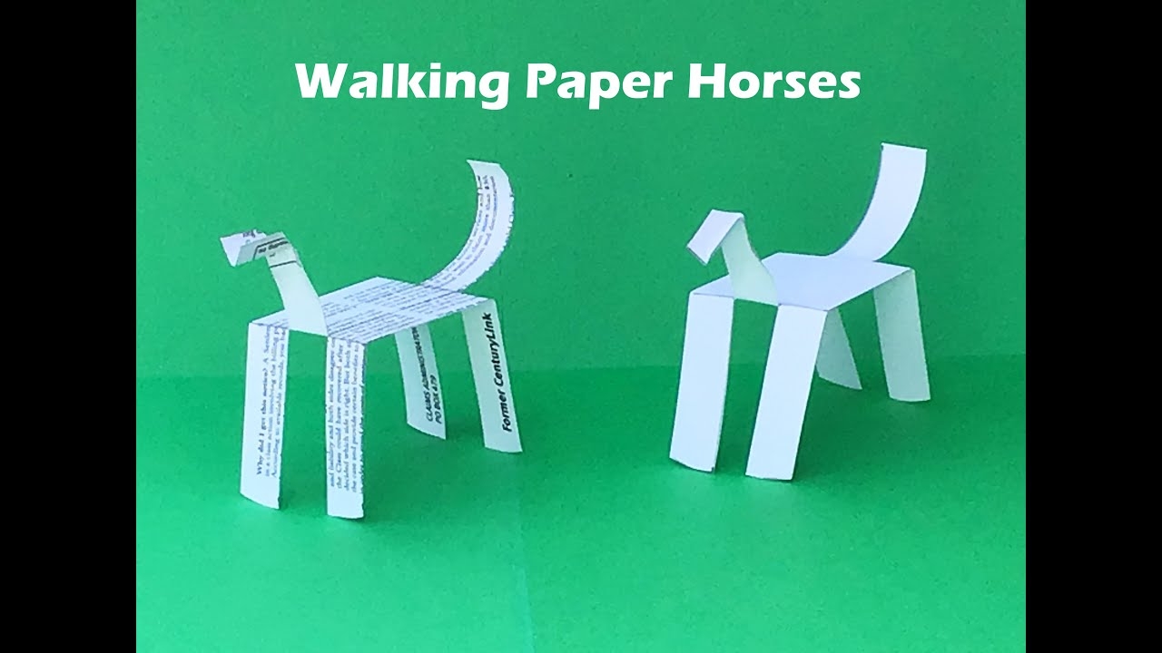 Walking Horses Made Of Paper J Bell