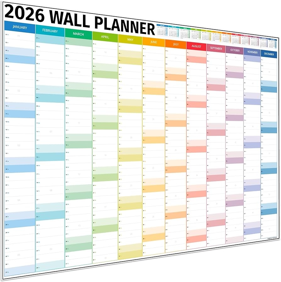 Wall Planner 2024 Extra Large 91 X 64 Cm All Year Planner Wall Calendar 24 School Planner For Teachers Office University Essentials Folding 