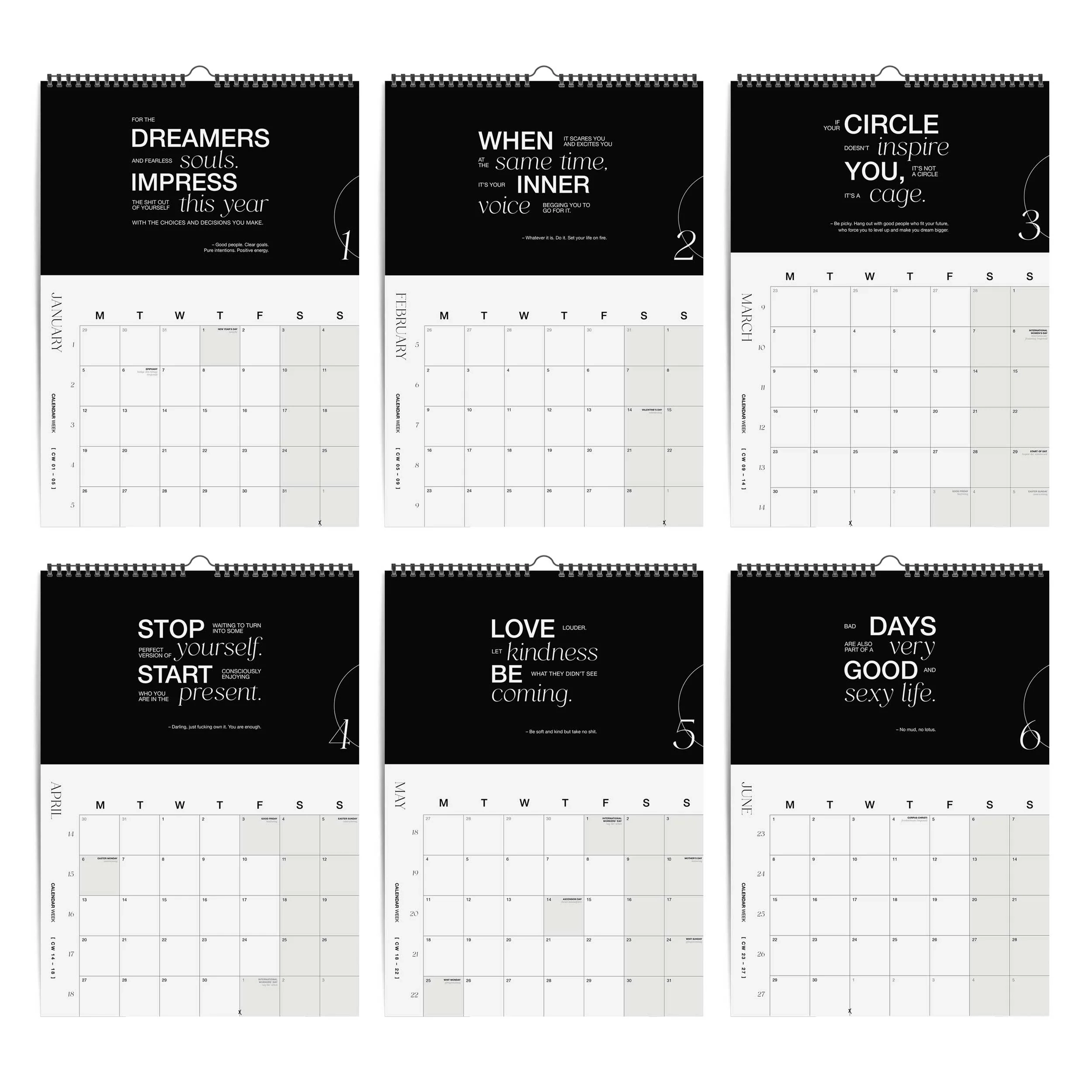 2026 Calendar Monthly Planner