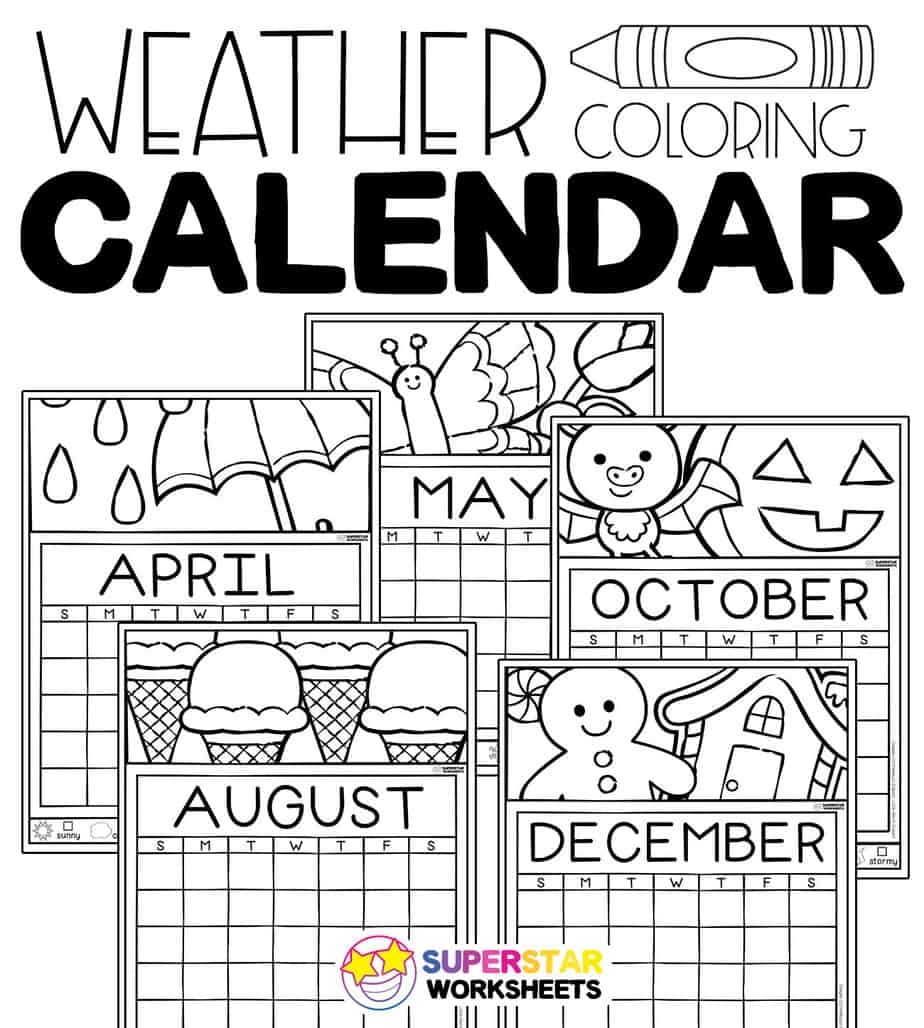 Weather Journal Calendar Superstar Worksheets