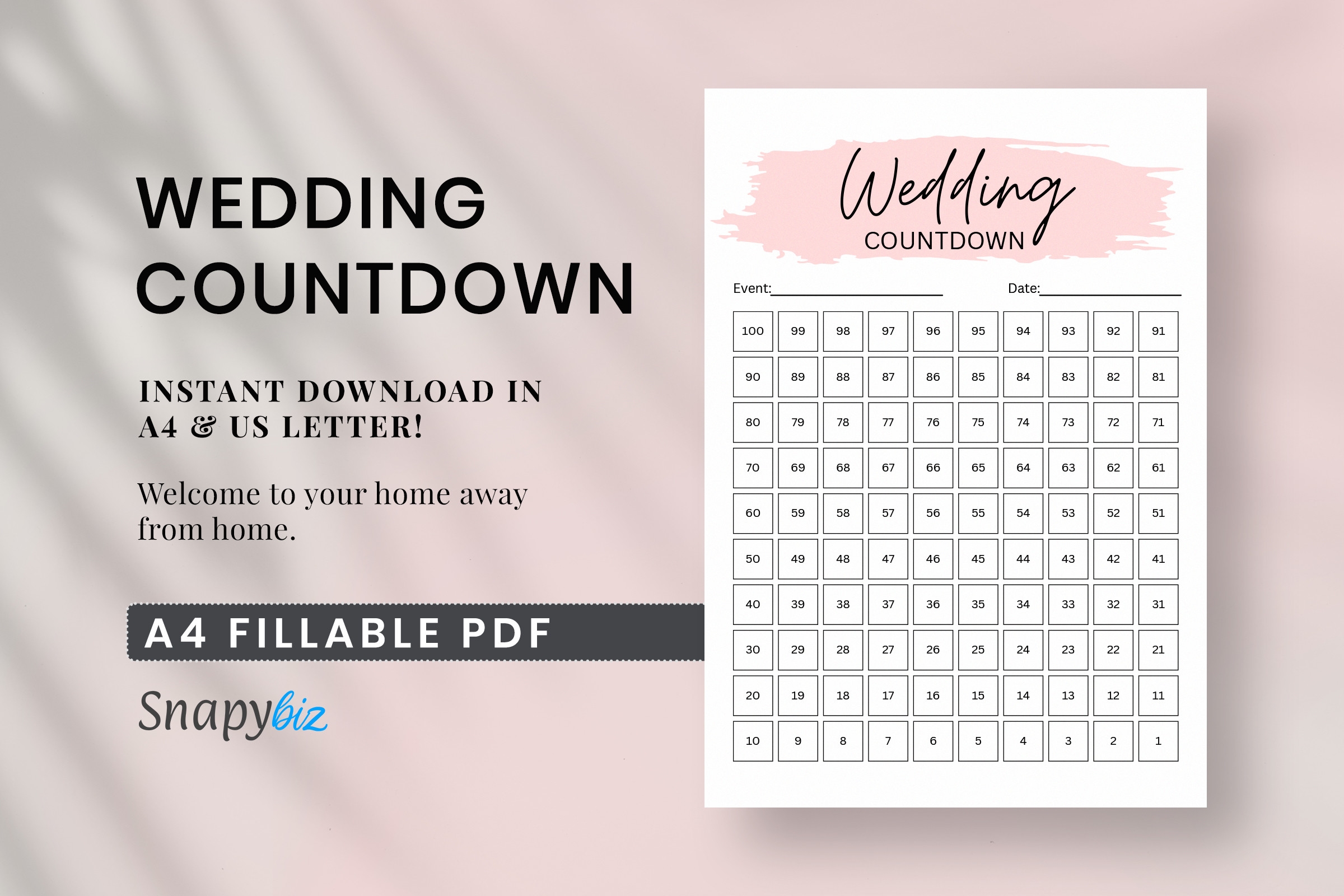 Wedding Planner Calendar