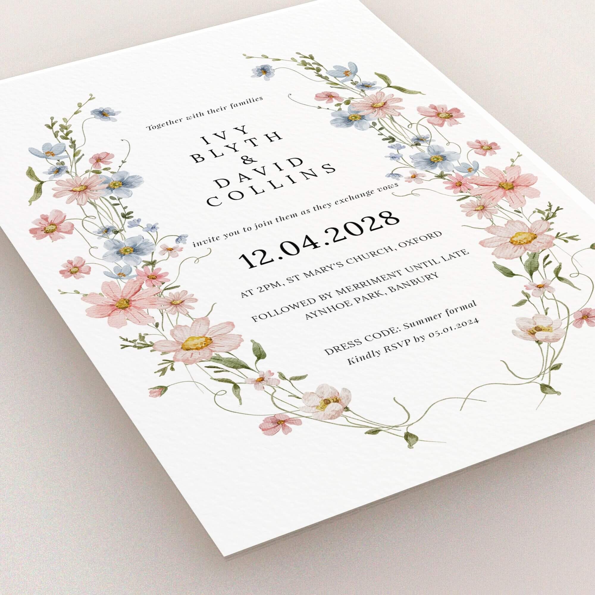 Wedding Invitations Customise amp Print Utterly Printable