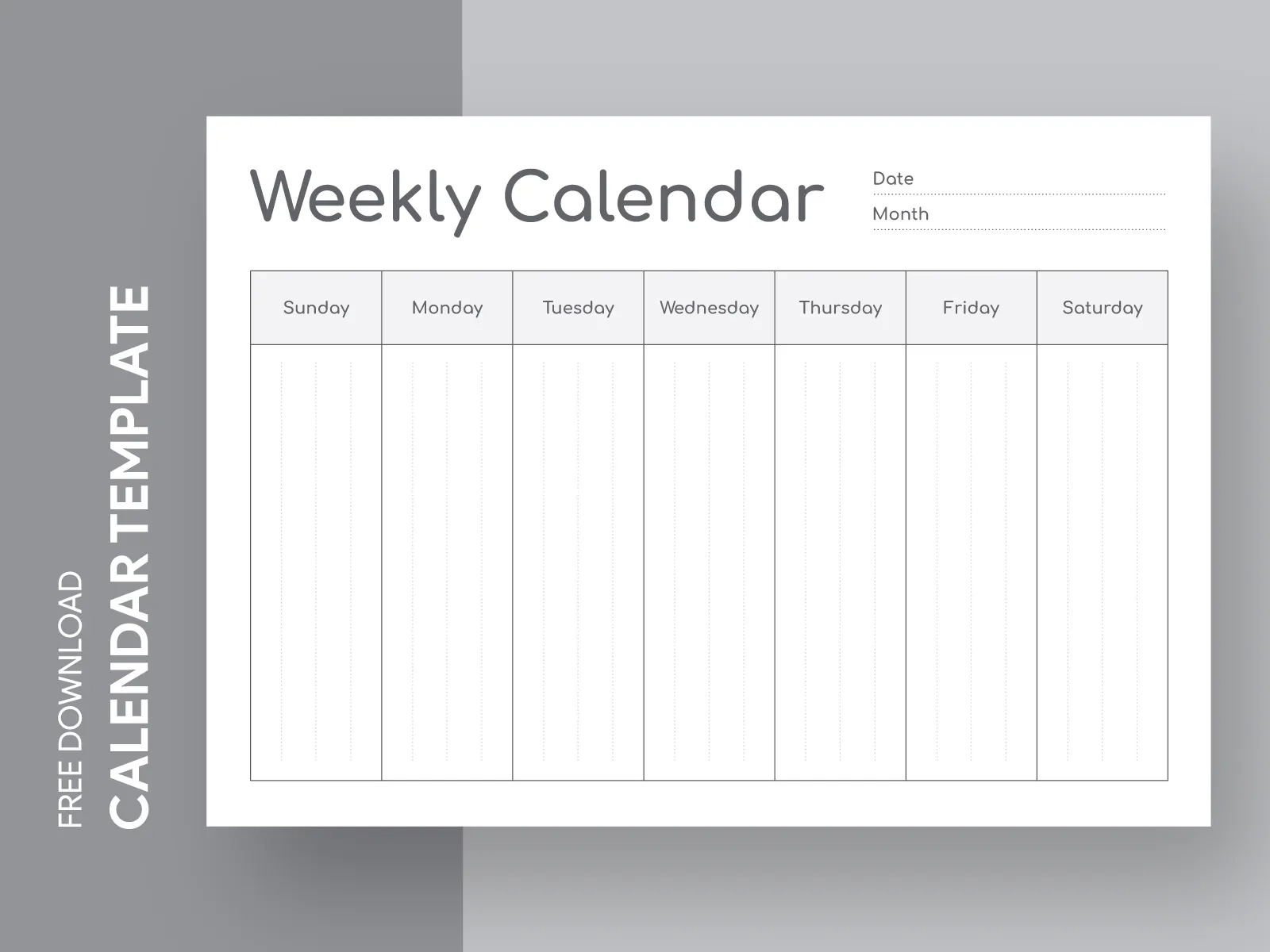 Google Doc Blank Printable Calendar