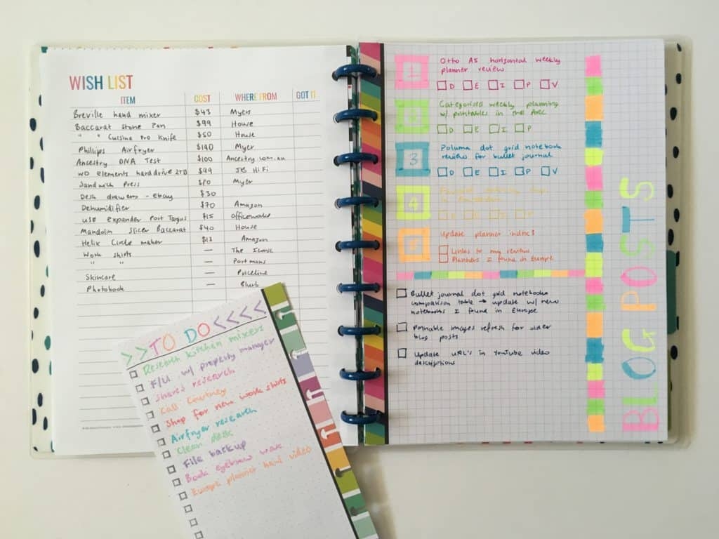 Weekly Spread Using The Happy Planner Planner Babe Inserts All 