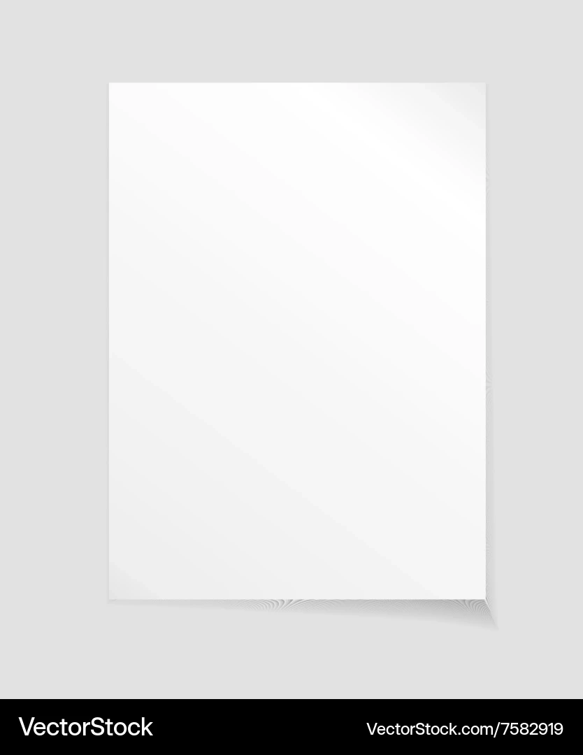 White Paper Template Royalty Free Vector VectorStock