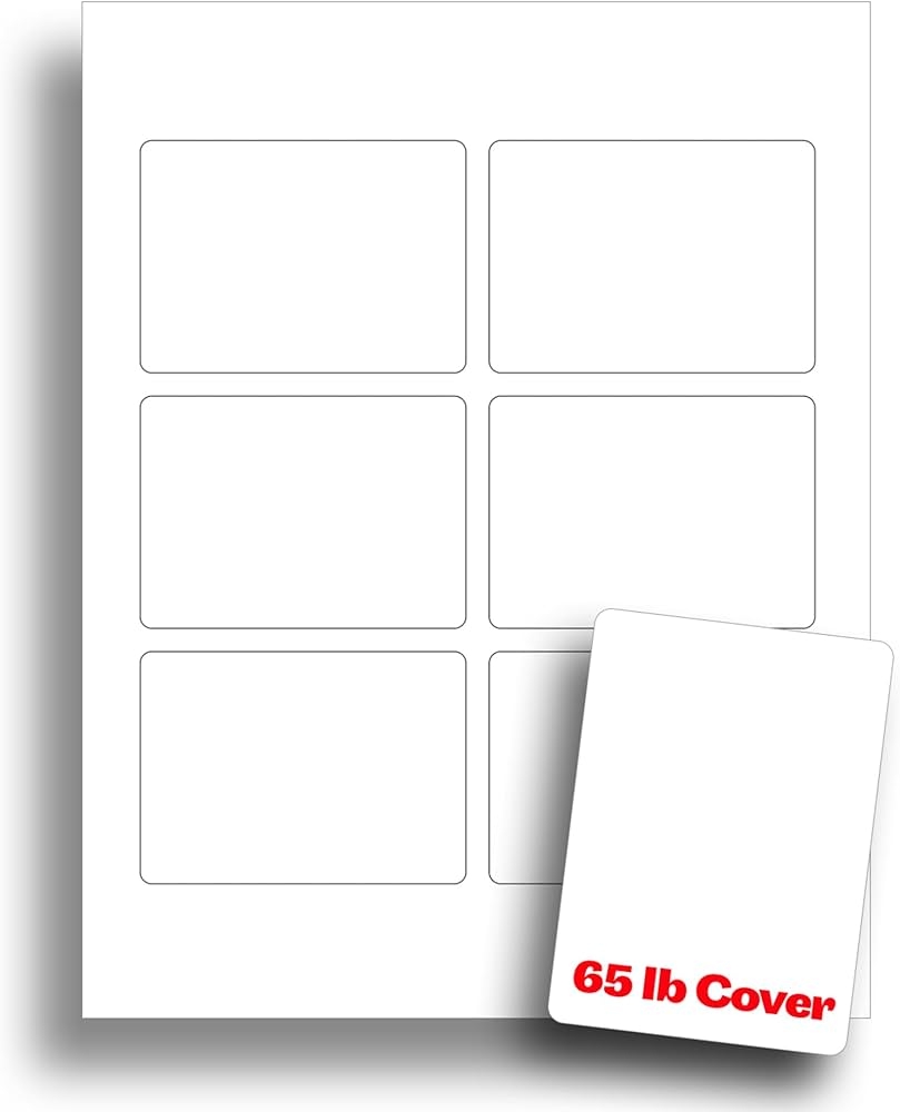 White Printable Playing Card Paper Blank Playing Cards For 
