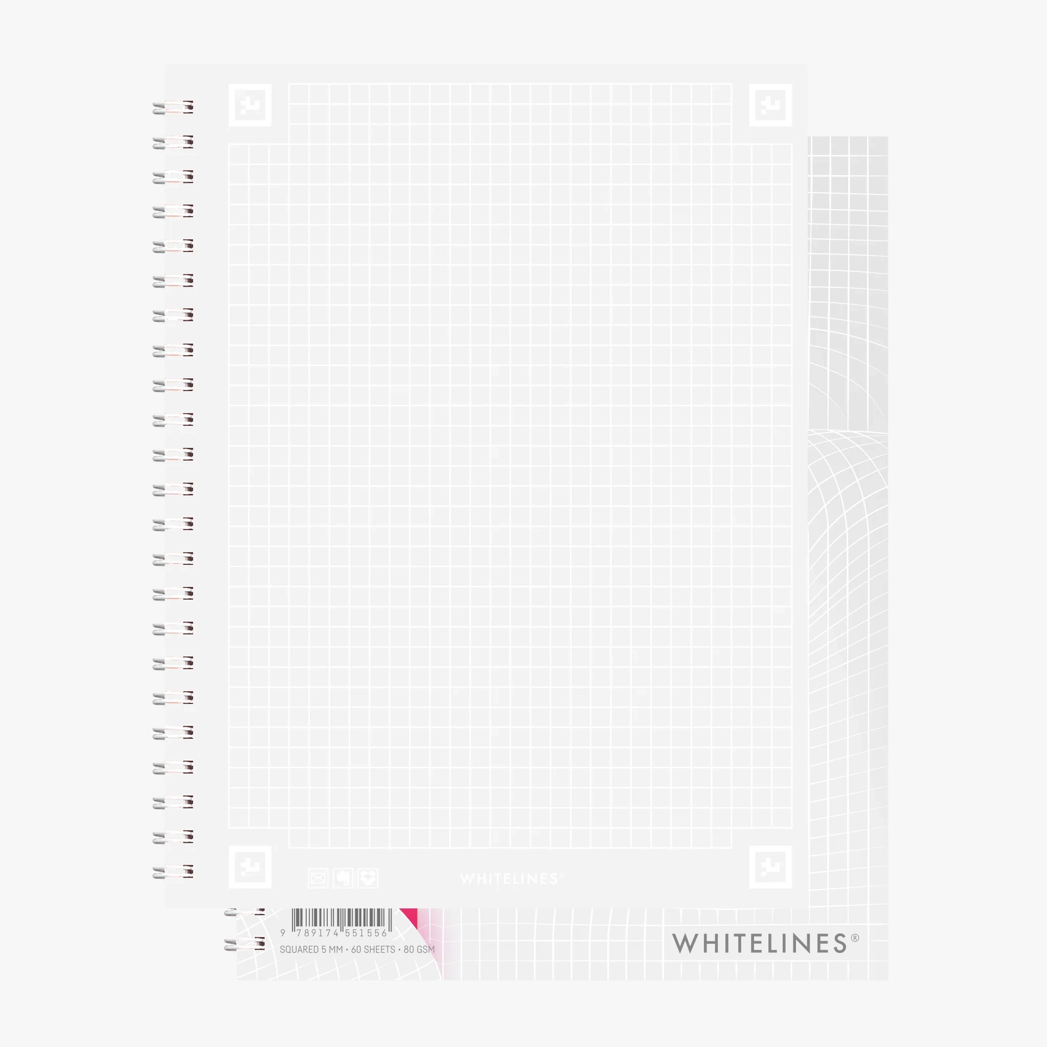 Whitelines Revelations A5 Graph Notebook