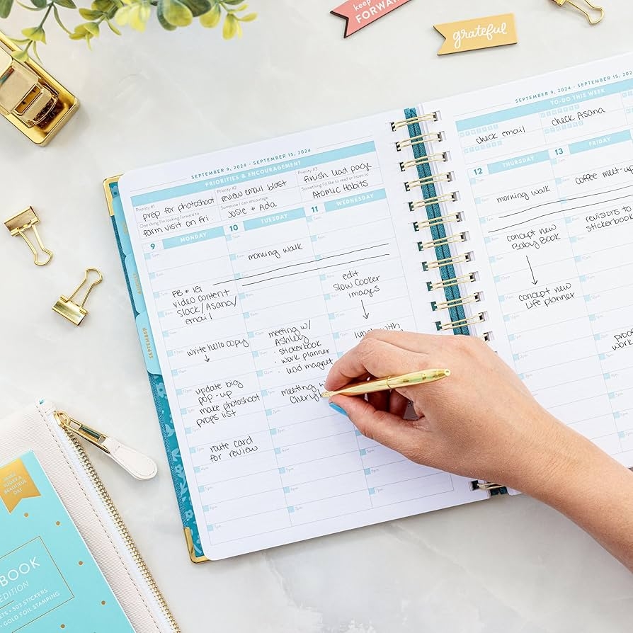 Work Planner Thru June 2025 Weekly Calendar Pages Starts Monday 