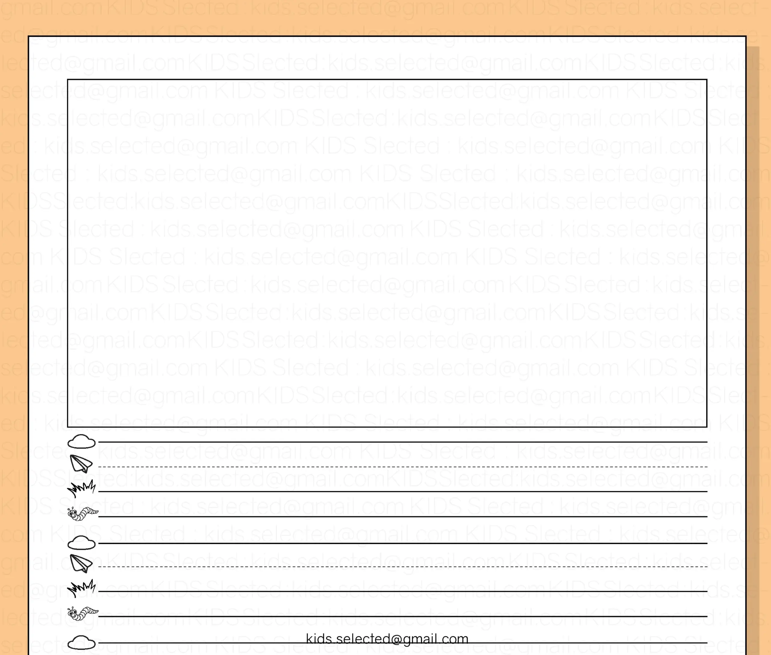 Writing Paper With Picture Box Printable
