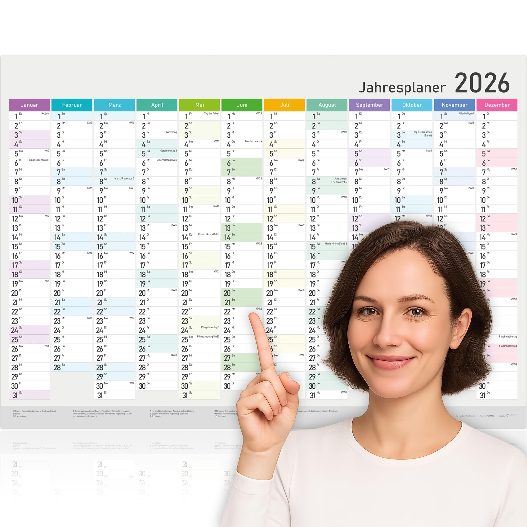 Year Planner 2025 XXL Wall Calendar A1 84 X 59 Cm Wall Planner With Calendar Weeks And Holidays Large Format Calendar For Office Family And 