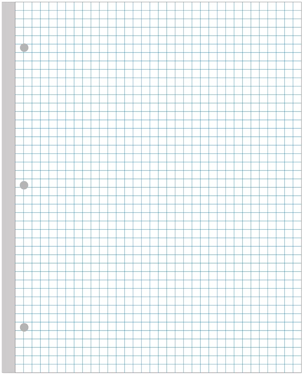 ZGMJ A4 100gsm Graph Paper 100 Sheets 200 Pages White 8 5x11 